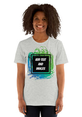 Unisex Adult Lightweight T-Shirt - Bella + Canvas 3001 (Front/Back Print) - Design Your Own