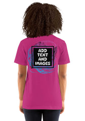 Unisex Adult Lightweight T-Shirt - Bella + Canvas 3001 (Front/Back Print) - Design Your Own