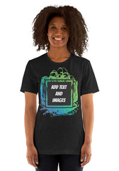 Unisex Adult Lightweight T-Shirt - Bella + Canvas 3001 (Front/Back Print) - Design Your Own