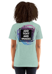 Unisex Adult Lightweight T-Shirt - Bella + Canvas 3001 (Front/Back Print) - Design Your Own