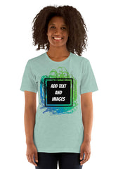 Unisex Adult Lightweight T-Shirt - Bella + Canvas 3001 (Front/Back Print) - Design Your Own