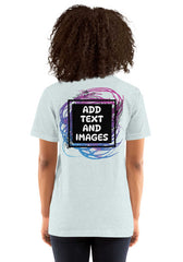 Unisex Adult Lightweight T-Shirt - Bella + Canvas 3001 (Front/Back Print) - Design Your Own