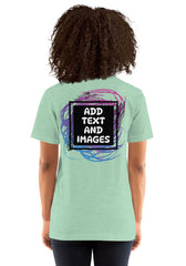 Unisex Adult Lightweight T-Shirt - Bella + Canvas 3001 (Front/Back Print) - Design Your Own