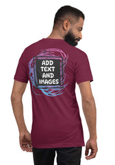 Unisex Adult Lightweight T-Shirt - Bella + Canvas 3001 (Front/Back Print) - Design Your Own