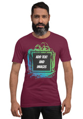 Unisex Adult Lightweight T-Shirt - Bella + Canvas 3001 (Front/Back Print) - Design Your Own