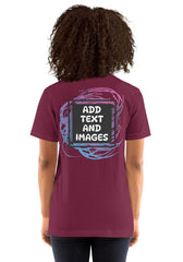 Unisex Adult Lightweight T-Shirt - Bella + Canvas 3001 (Front/Back Print) - Design Your Own
