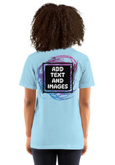 Unisex Adult Lightweight T-Shirt - Bella + Canvas 3001 (Front/Back Print) - Design Your Own
