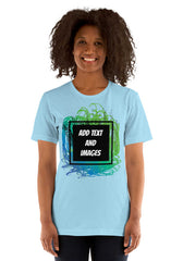Unisex Adult Lightweight T-Shirt - Bella + Canvas 3001 (Front/Back Print) - Design Your Own