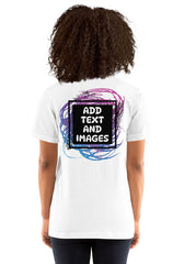 Unisex Adult Lightweight T-Shirt - Bella + Canvas 3001 (Front/Back Print) - Design Your Own
