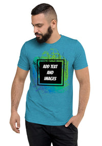 Unisex Adult Vintage Tri-Blend T-Shirt | Bella + Canvas 3413 (Front/Back Print) - Design Your Own
