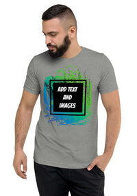 Unisex Adult Vintage Tri-Blend T-Shirt | Bella + Canvas 3413 (Front/Back Print) - Design Your Own
