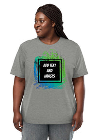 Unisex Adult Vintage Tri-Blend T-Shirt | Bella + Canvas 3413 (Front/Back Print) - Design Your Own