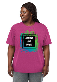 Unisex Adult Vintage Tri-Blend T-Shirt | Bella + Canvas 3413 (Front/Back Print) - Design Your Own