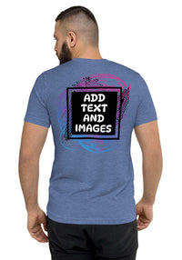 Unisex Adult Vintage Tri-Blend T-Shirt | Bella + Canvas 3413 (Front/Back Print) - Design Your Own