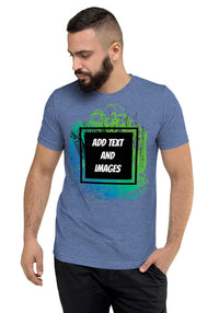 Unisex Adult Vintage Tri-Blend T-Shirt | Bella + Canvas 3413 (Front/Back Print) - Design Your Own