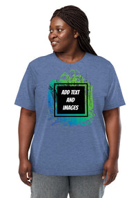 Unisex Adult Vintage Tri-Blend T-Shirt | Bella + Canvas 3413 (Front/Back Print) - Design Your Own
