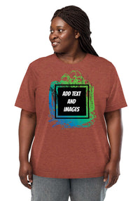 Unisex Adult Vintage Tri-Blend T-Shirt | Bella + Canvas 3413 (Front/Back Print) - Design Your Own
