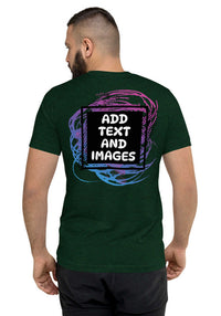 Unisex Adult Vintage Tri-Blend T-Shirt | Bella + Canvas 3413 (Front/Back Print) - Design Your Own