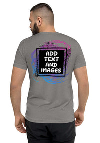 Unisex Adult Vintage Tri-Blend T-Shirt | Bella + Canvas 3413 (Front/Back Print) - Design Your Own