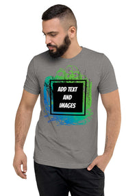 Unisex Adult Vintage Tri-Blend T-Shirt | Bella + Canvas 3413 (Front/Back Print) - Design Your Own