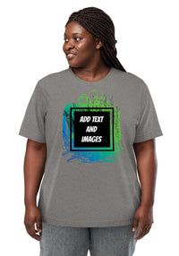 Unisex Adult Vintage Tri-Blend T-Shirt | Bella + Canvas 3413 (Front/Back Print) - Design Your Own