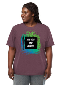 Unisex Adult Vintage Tri-Blend T-Shirt | Bella + Canvas 3413 (Front/Back Print) - Design Your Own