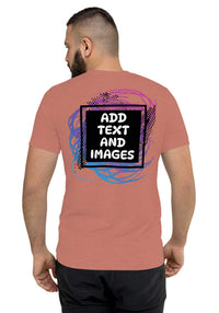 Unisex Adult Vintage Tri-Blend T-Shirt | Bella + Canvas 3413 (Front/Back Print) - Design Your Own