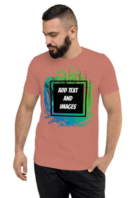 Unisex Adult Vintage Tri-Blend T-Shirt | Bella + Canvas 3413 (Front/Back Print) - Design Your Own