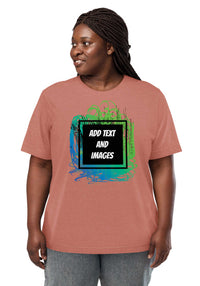 Unisex Adult Vintage Tri-Blend T-Shirt | Bella + Canvas 3413 (Front/Back Print) - Design Your Own