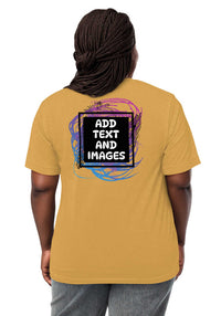 Unisex Adult Vintage Tri-Blend T-Shirt | Bella + Canvas 3413 (Front/Back Print) - Design Your Own