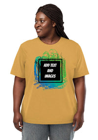 Unisex Adult Vintage Tri-Blend T-Shirt | Bella + Canvas 3413 (Front/Back Print) - Design Your Own