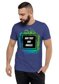 Unisex Adult Vintage Tri-Blend T-Shirt | Bella + Canvas 3413 (Front/Back Print) - Design Your Own