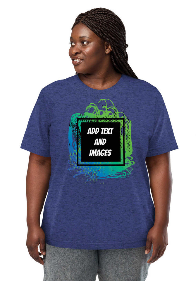 Unisex Adult Vintage Tri-Blend T-Shirt | Bella + Canvas 3413 (Front/Back Print) - Design Your Own