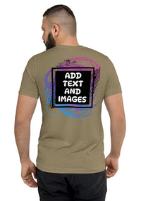 Unisex Adult Vintage Tri-Blend T-Shirt | Bella + Canvas 3413 (Front/Back Print) - Design Your Own