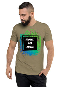 Unisex Adult Vintage Tri-Blend T-Shirt | Bella + Canvas 3413 (Front/Back Print) - Design Your Own
