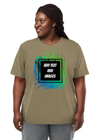 Unisex Adult Vintage Tri-Blend T-Shirt | Bella + Canvas 3413 (Front/Back Print) - Design Your Own