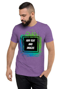 Unisex Adult Vintage Tri-Blend T-Shirt | Bella + Canvas 3413 (Front/Back Print) - Design Your Own