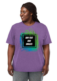 Unisex Adult Vintage Tri-Blend T-Shirt | Bella + Canvas 3413 (Front/Back Print) - Design Your Own