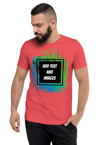 Unisex Adult Vintage Tri-Blend T-Shirt | Bella + Canvas 3413 (Front/Back Print) - Design Your Own