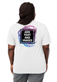 Unisex Adult Vintage Tri-Blend T-Shirt | Bella + Canvas 3413 (Front/Back Print) - Design Your Own