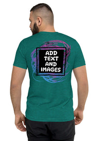 Unisex Adult Vintage Tri-Blend T-Shirt | Bella + Canvas 3413 (Front/Back Print) - Design Your Own