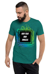 Unisex Adult Vintage Tri-Blend T-Shirt | Bella + Canvas 3413 (Front/Back Print) - Design Your Own