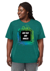 Unisex Adult Vintage Tri-Blend T-Shirt | Bella + Canvas 3413 (Front/Back Print) - Design Your Own