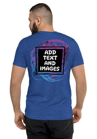 Unisex Adult Vintage Tri-Blend T-Shirt | Bella + Canvas 3413 (Front/Back Print) - Design Your Own
