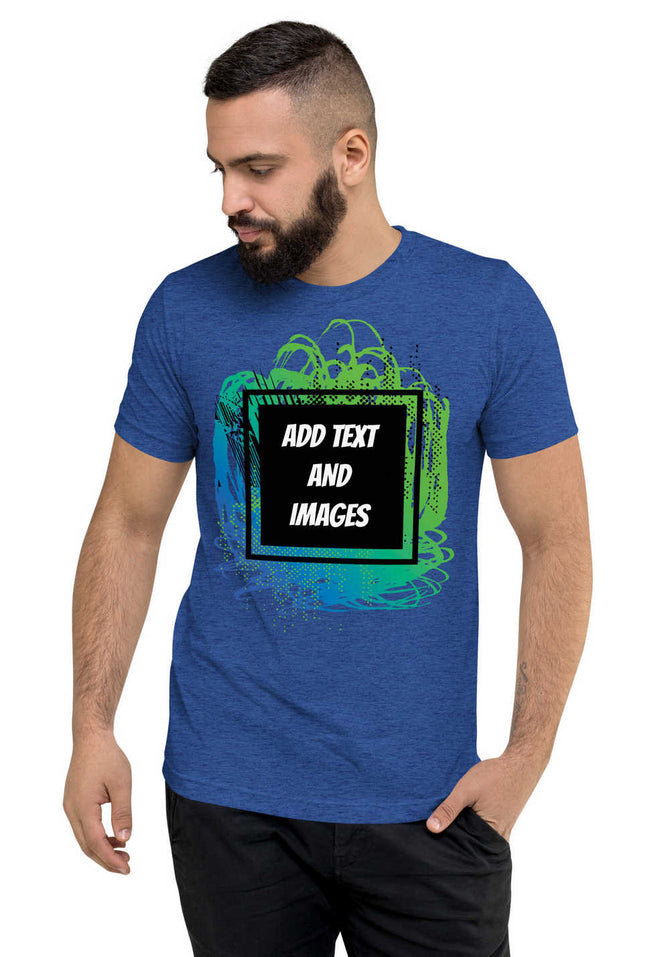 Unisex Adult Vintage Tri-Blend T-Shirt | Bella + Canvas 3413 (Front/Back Print) - Design Your Own