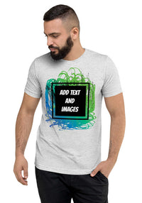 Unisex Adult Vintage Tri-Blend T-Shirt | Bella + Canvas 3413 (Front/Back Print) - Design Your Own