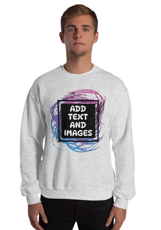 Unisex Adult Classic Sweatshirt | Gildan 18000 (Front/Back Print) - Design Your Own