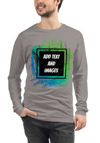 Unisex Adult Long Sleeve Everyday Tee | Bella + Canvas 3501 (Front/Back Print) - Design Your Own