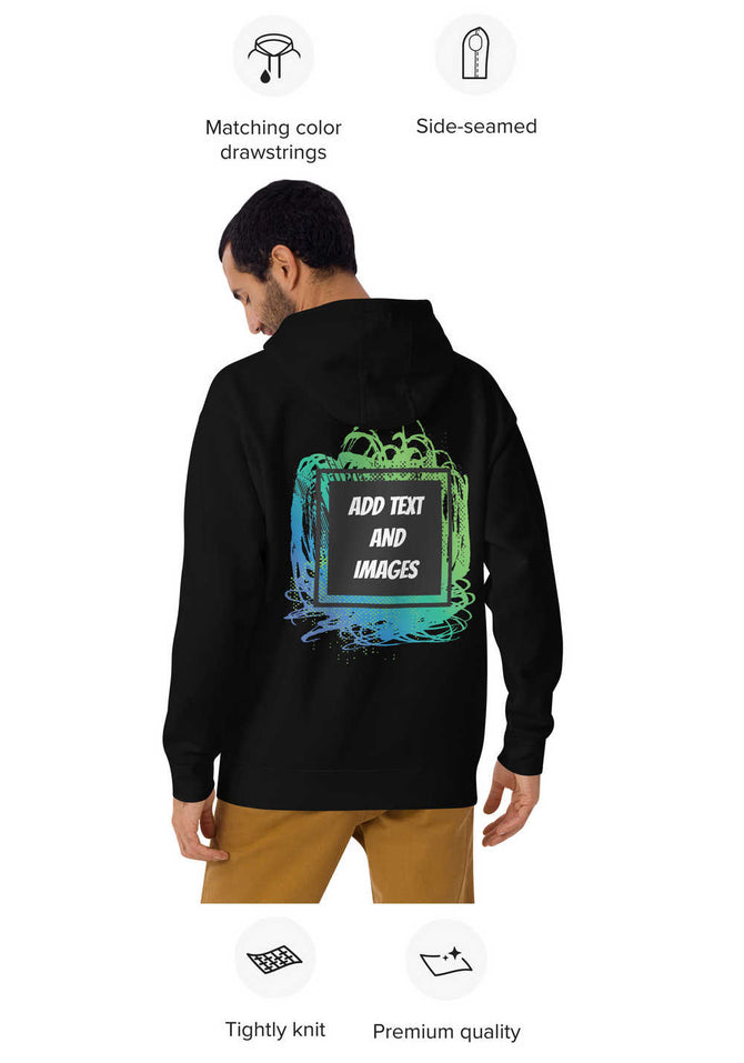 Unisex Adult Premium Street Hoodie | Cotton Heritage M2580 (Front/Back Print) - Design Your Own