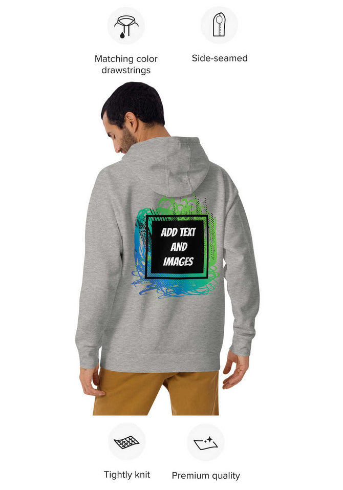 Unisex Adult Premium Street Hoodie | Cotton Heritage M2580 (Front/Back Print) - Design Your Own